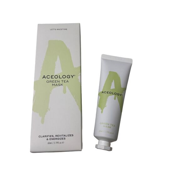 Aceology Green Tea Mask 65ml Vegan Cruelty-Free Skincare Hydrating Face Mask - Picture 6 of 7